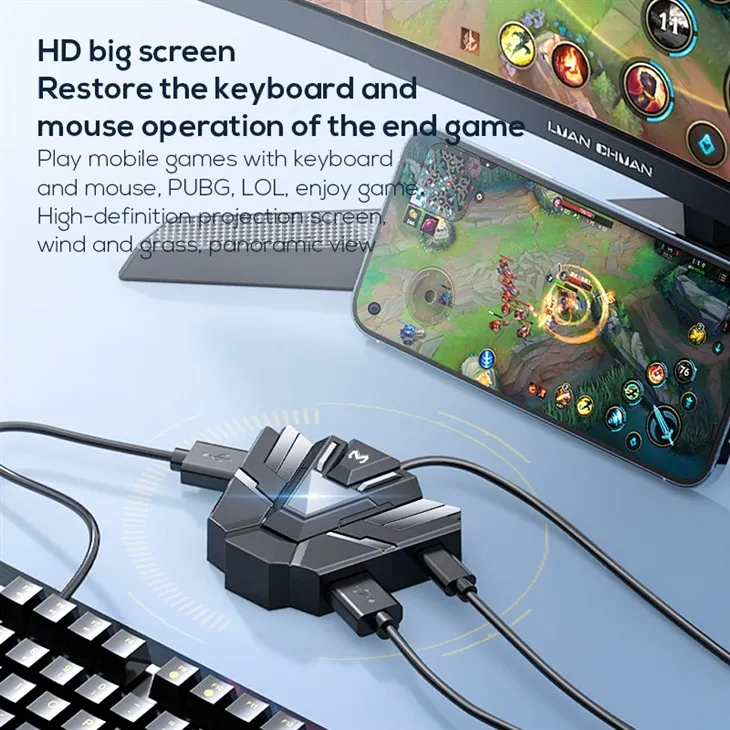Memo ZH01 Keyboard and Mouse Converter لمحولات الألعاب المحمولة