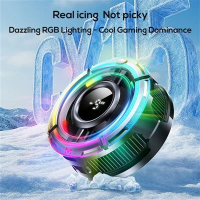 Memo CX15 DIGINT DISPLAY DISPLAY Mobile Game Colding Fan Colorful LED LED PHONE BOADER مع أربعة أنواع RGB ضوء